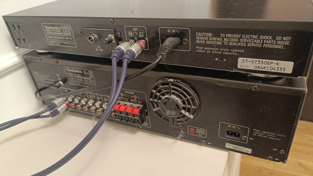 Wzmacniacz + tuner Technics SU-V500 ST-GT350