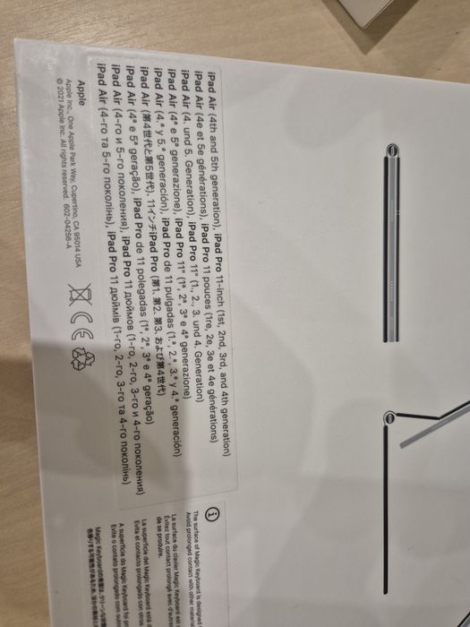 Apple Magic Keyboard white (MJQJ3) для iPad Air 10,9” iPad Pro 11”