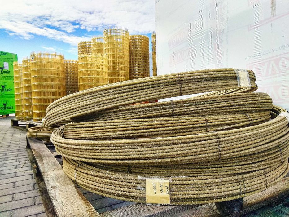 Композитна арматура, сітка будівельна, композитна, огороджувальна