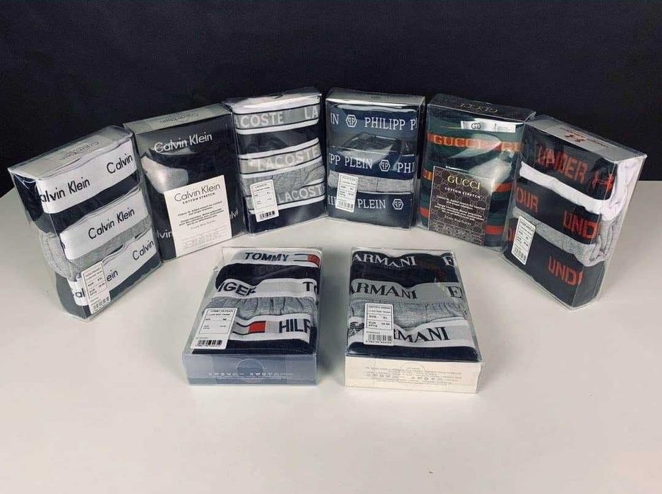 Bokserki Męskie 3pak Tommy Armani CK Lacoste Hugo Boss Calvin