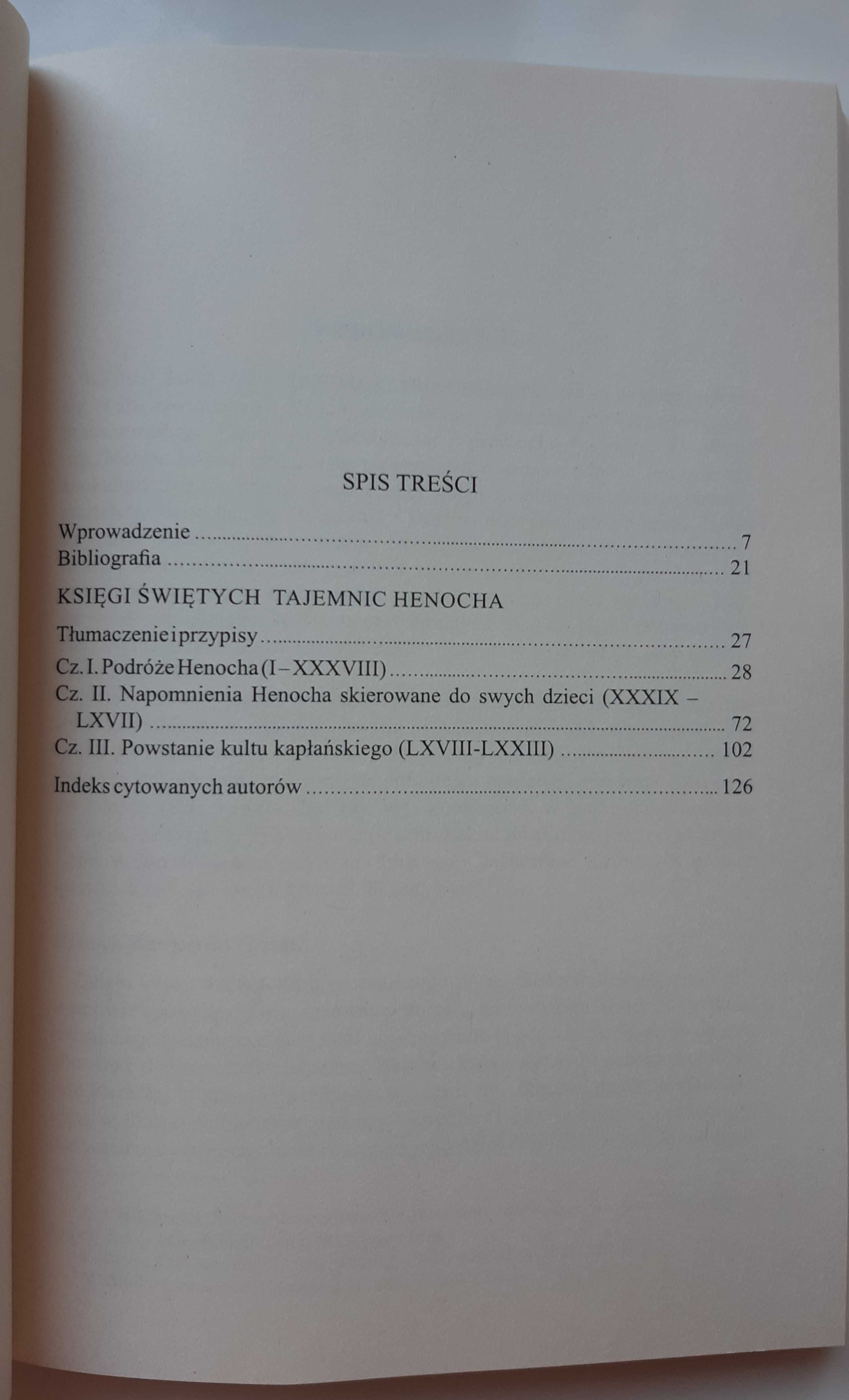 Księgi świętych tajemnic Henocha Antoni Tronina