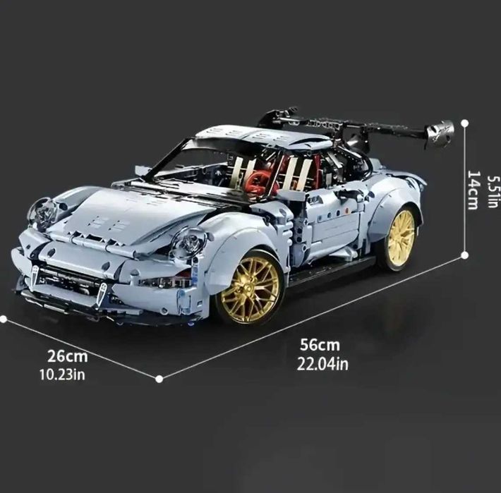 Конструктор Technic Porsche 911 GT3 Racing в коробці, 2100 деталей