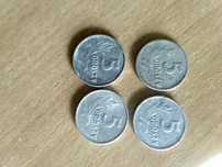 5gr z 1962, 1963 x 2szt., 1965 bez znaku mennicy