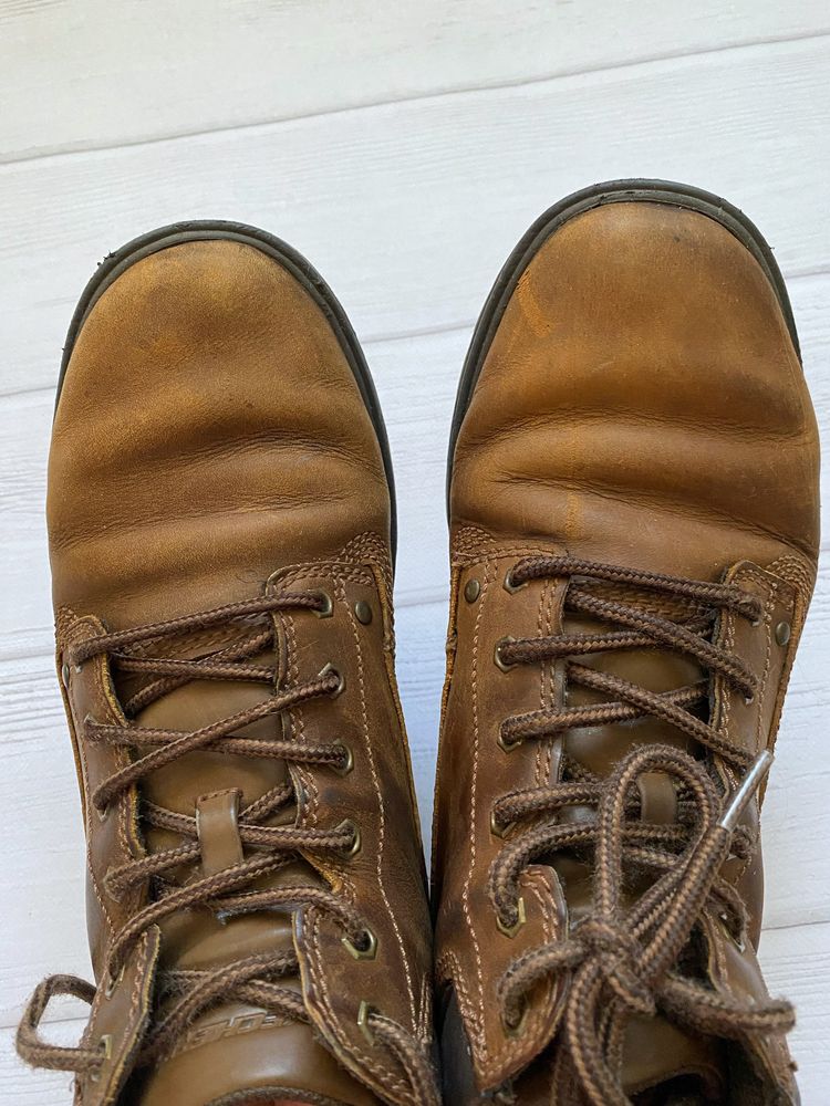 Ботинки кожа нубук р.42,5/43 27 см Skechers