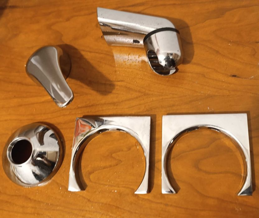 Conjunto vários suportes em aço inox para casa banho - 5 peças