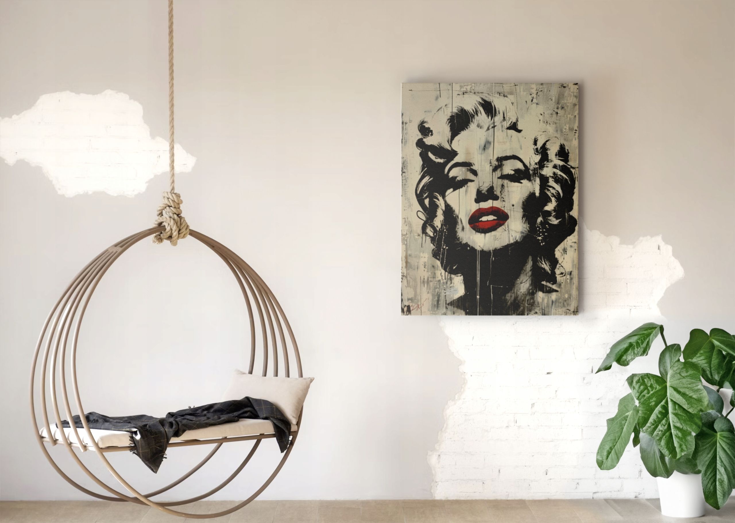 Obraz na płótnie Marilyn Monroe 90x120 cm - Pop-Art do salonu