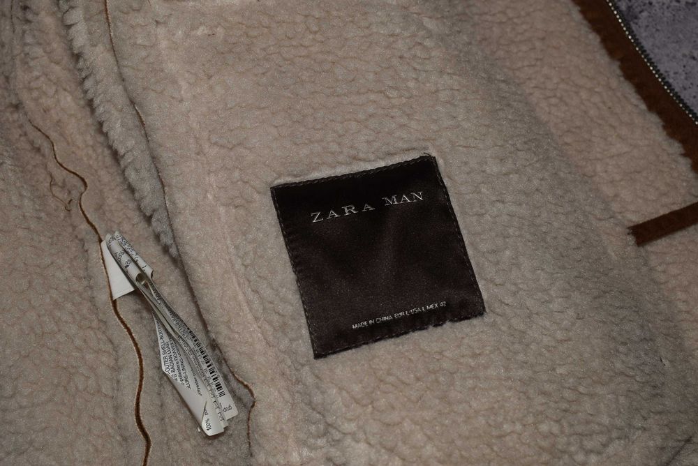 Zara Biker Coat (Мужская Зимняя Куртка Косуха Дубленка Пальто Зара )