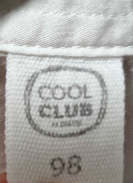 Biała koszula dla dziewczynki cool club rozmiar 98