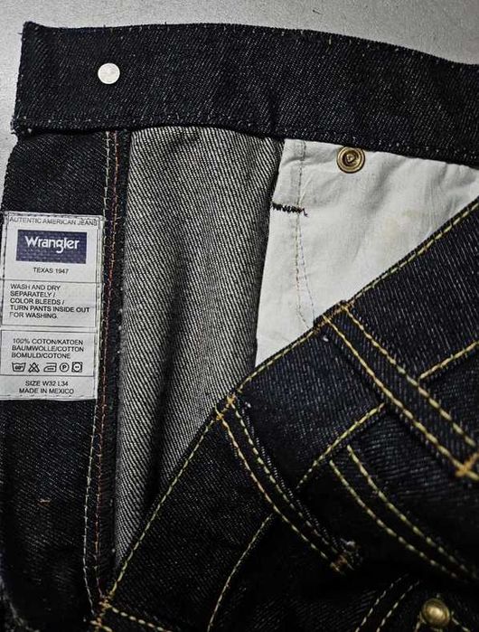 Новые джинсы WRANGLER разных размеров из RAW denim 14.5 ОZ