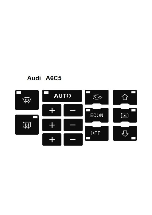 Наклейки Климат контроль Ауди А6C5