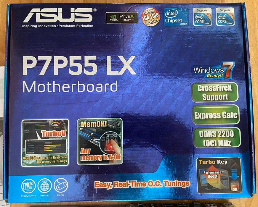 Motherboard Asus com CPU i5 3.5 GHz e RAM DDR3 12GB 1333 MHz