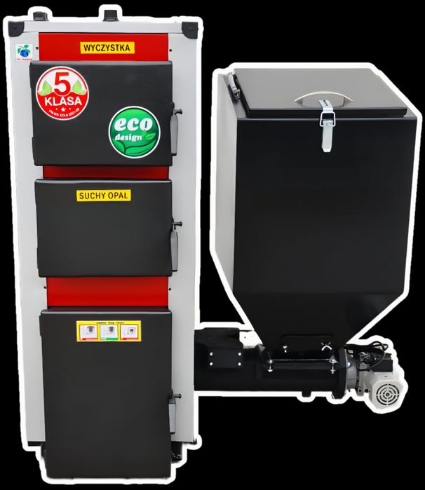 --> KOCIOŁ na ekogroszek 15kw 140m2 PIEC z podajnikiem 5 klasa