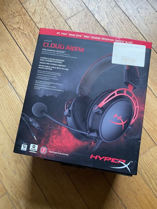 Наушники Hyperx cloud alpha (коробка)