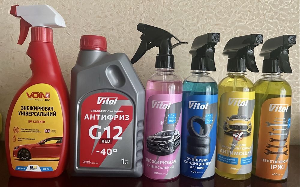 Розпродаж/Акція/Автохімія/Поліроль/Віск/антифриз/очищувач шин