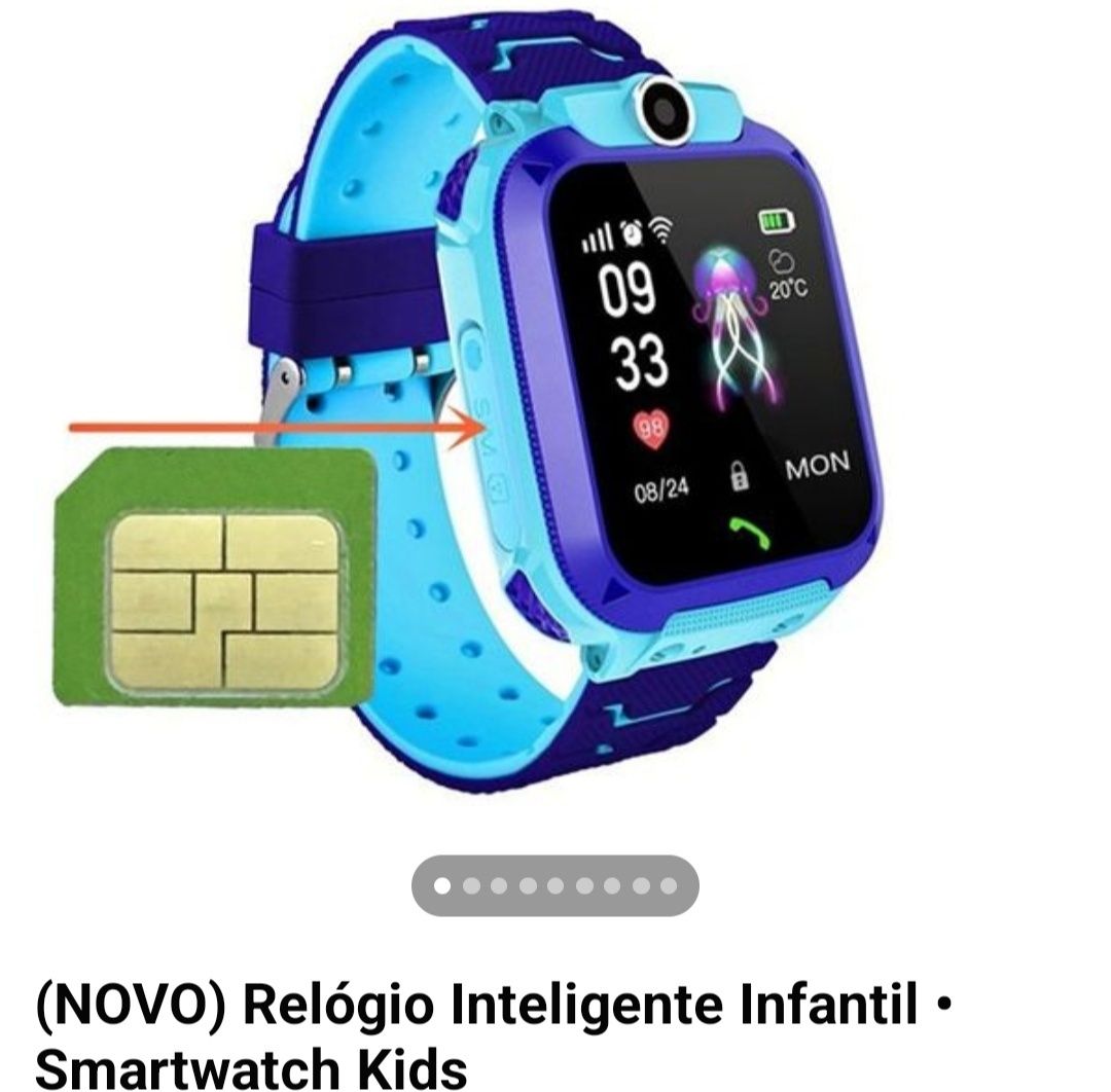 (NOVO) Relógio Inteligente Infantil • Smartwatch Kids