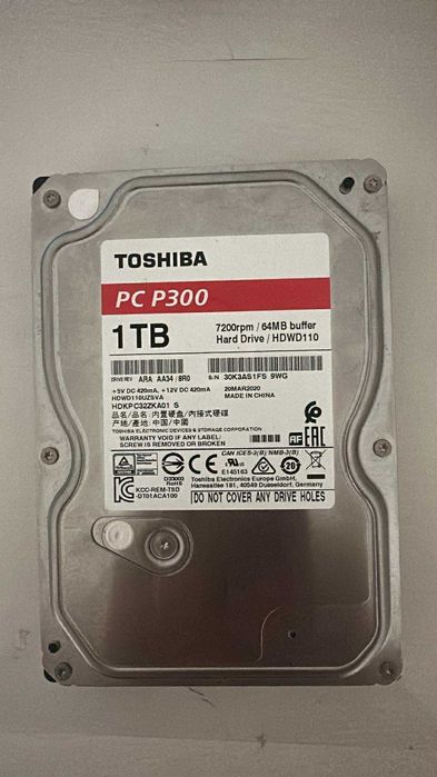 Dysk twardy Toshiba PC P300 1TB