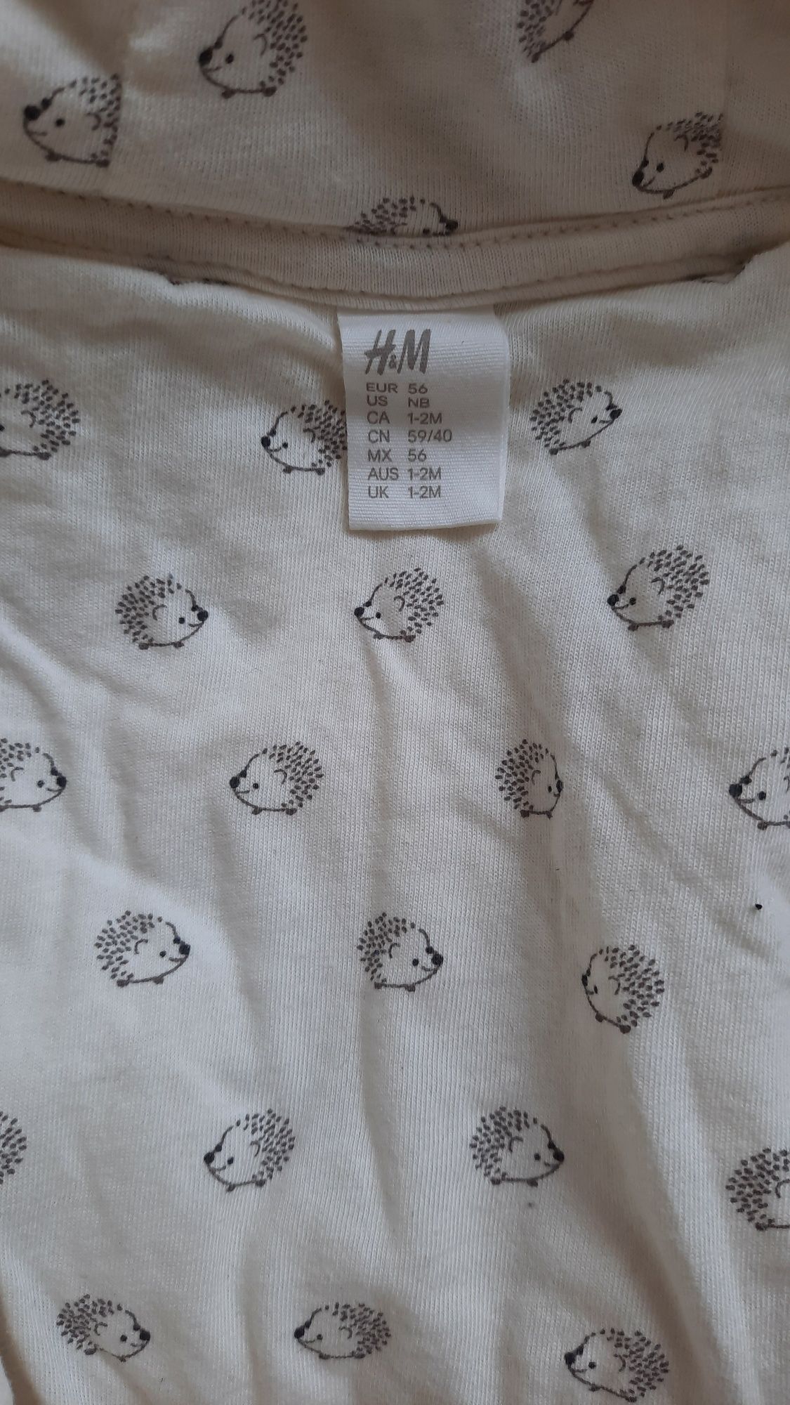 Kombinezon niemowlęcy roz 56 "misiek" H&M