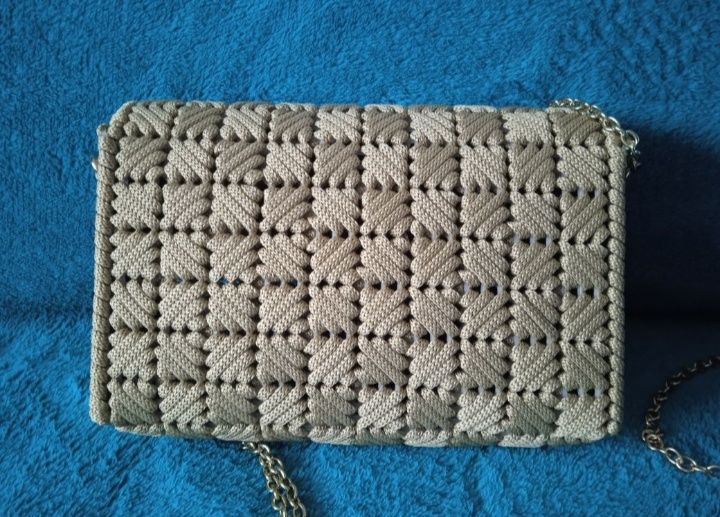 Hand made torebka na kanwie kopertowa