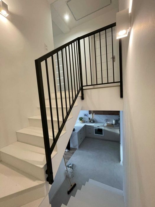 Barierka stalowa, wewnętrzna, balustrada schodowa