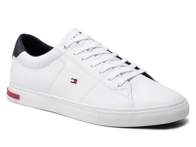 Tommy Hilfiger Sneakersy DETAIL VULC męskie skórzane białe roz. 43