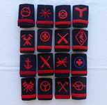 Conjunto de divisas militares de Praças da MARINHA (especialistas)