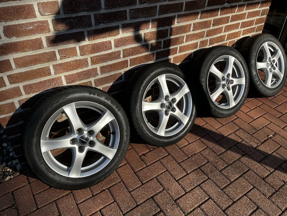 195/55/16” 5x112 ET38 Alufelgi Koła zimowe Audi VW Skoda Seat