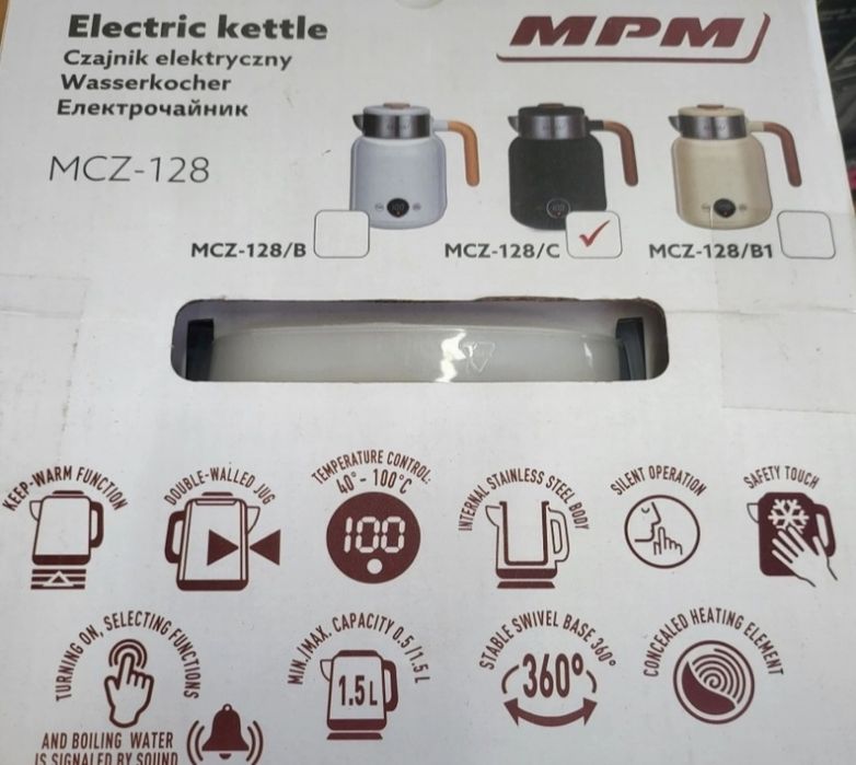 Czajnik bezprzewodowy mcz-128