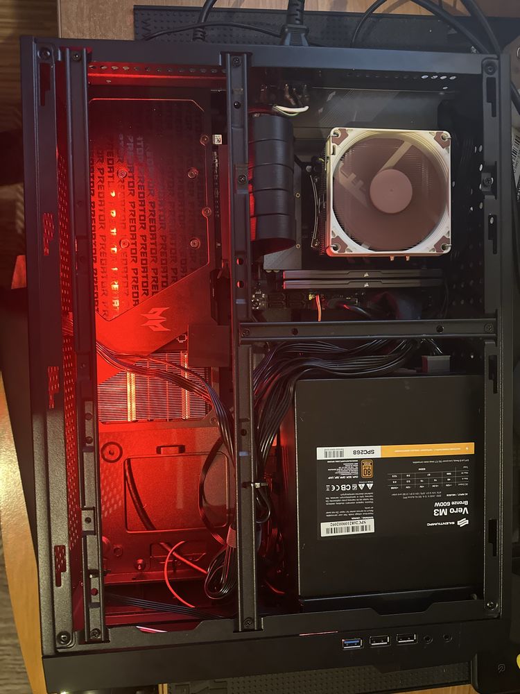 Mały Komputer salon TV SFF ITX ryzen 8400f rx 7600 wifi bt 32gb ram