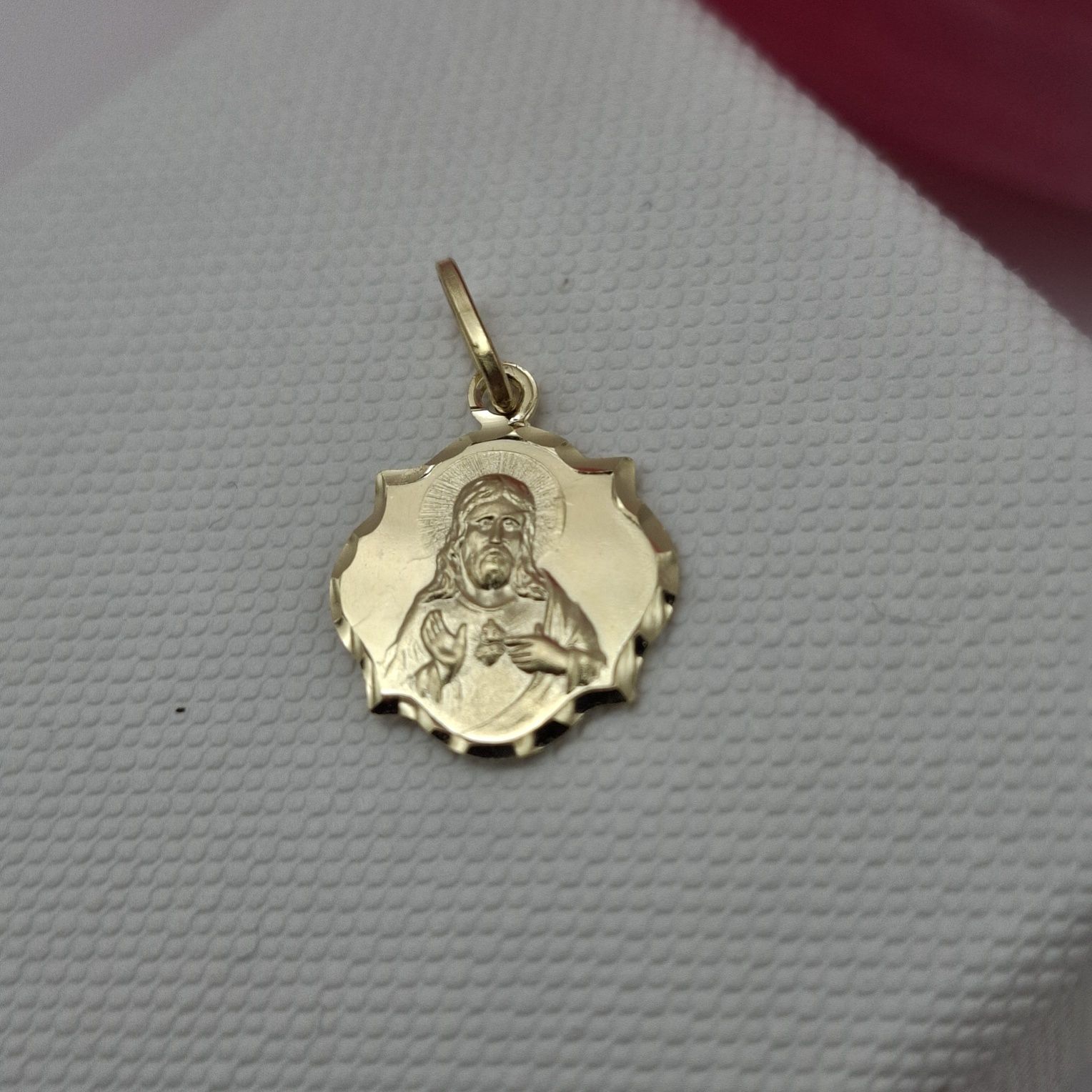 Złoty Medalik Komunia Chrzest Pr.585 Nowy Zapraszamy