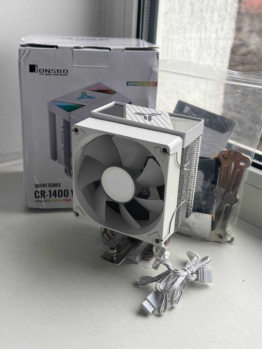 Кулер вентилятор охолодження ЦП Jonsbo CR-1400 V2 ARGB White LGA AMD