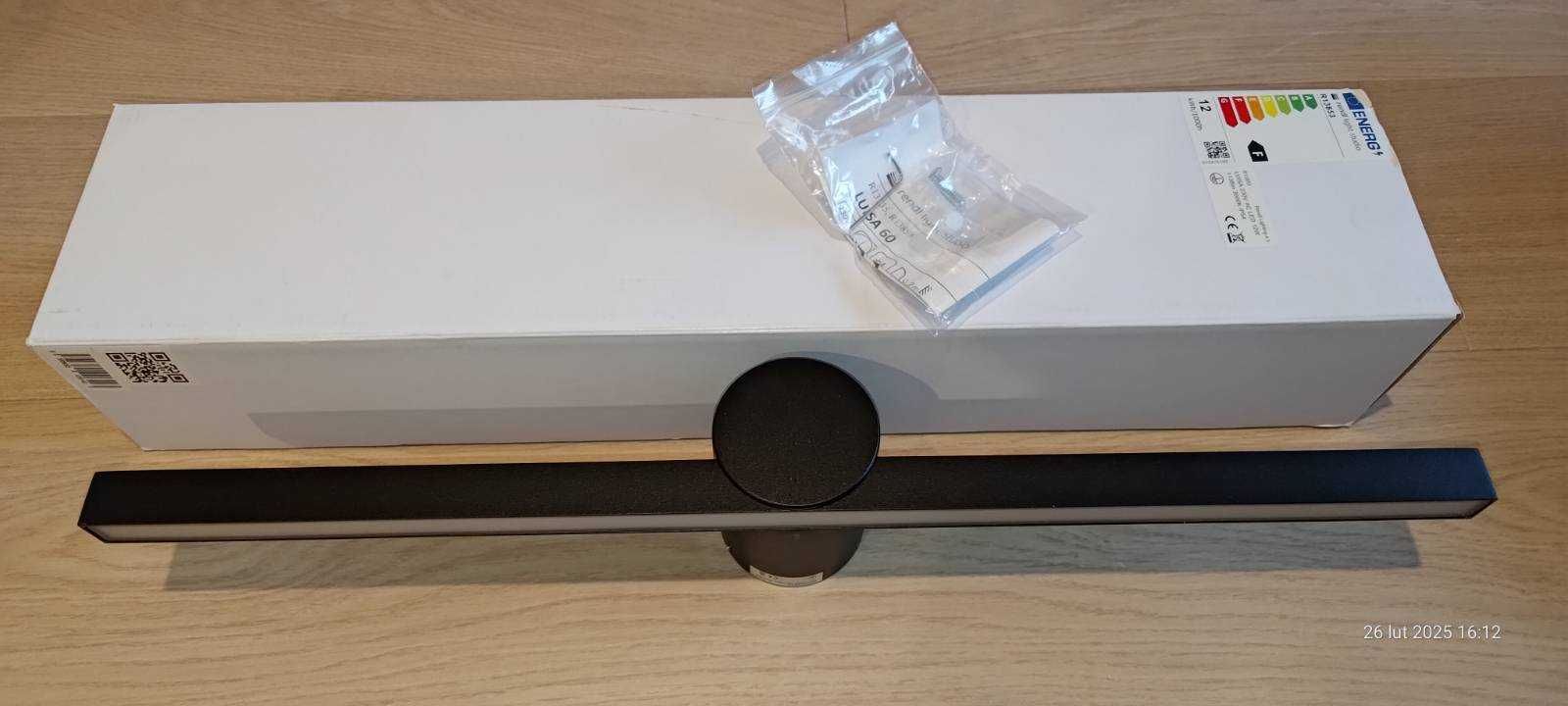 Kinkiet łazienkowy LUISA 60 czarny 3000K R13853 (Rendl light studio)