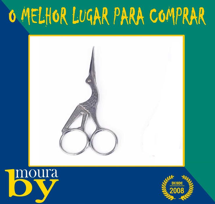 Tesoura de costura modelo cegonha