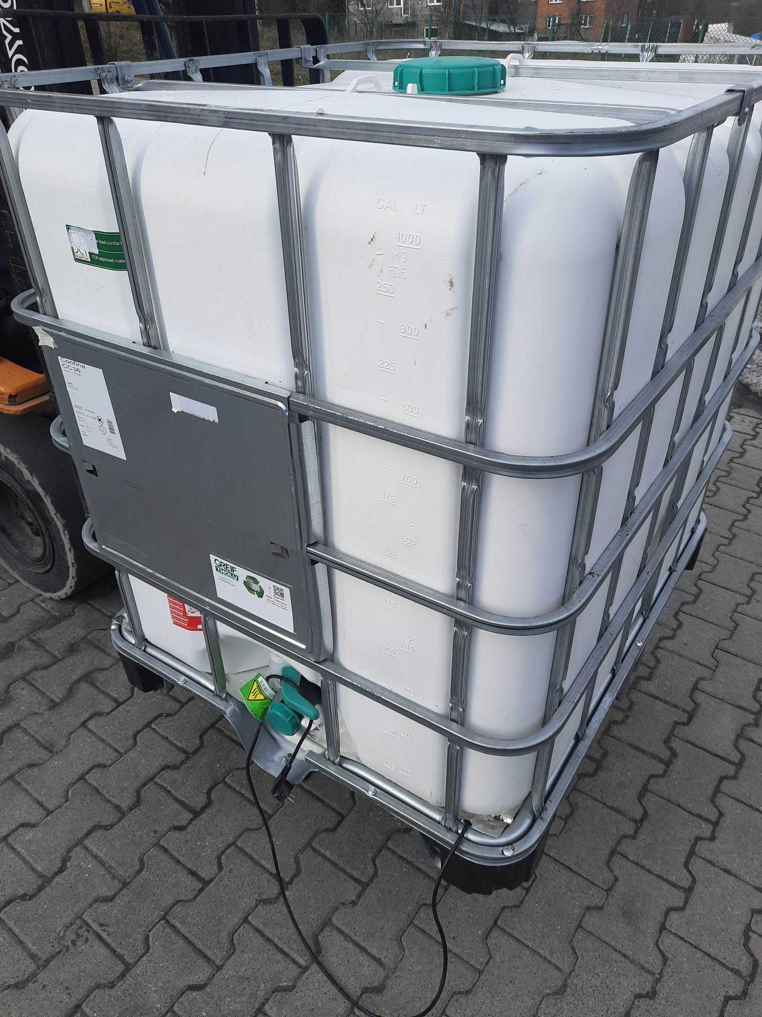Zbiorniki 1000L 800L 600L IBC Transport Czarne Białe