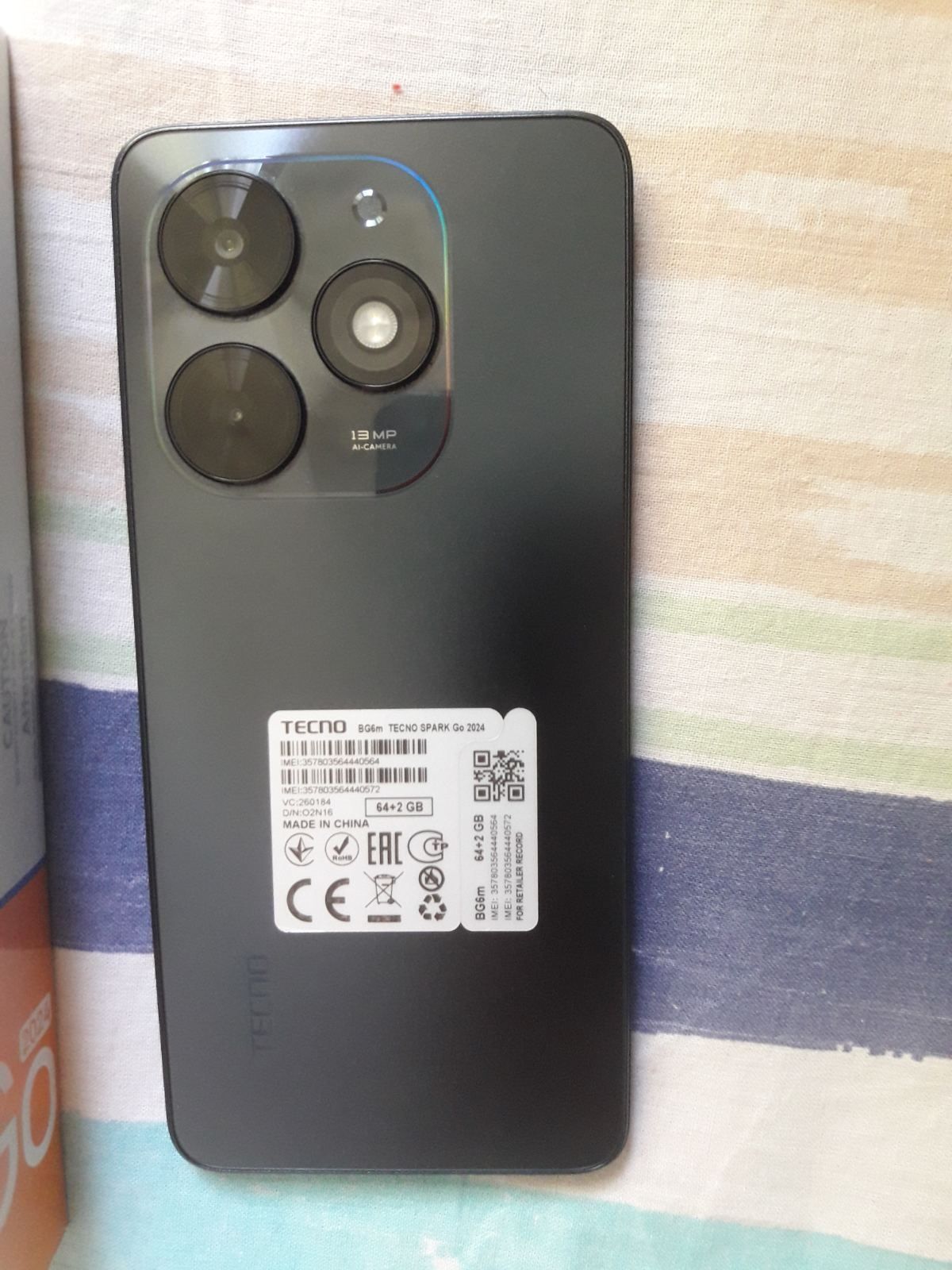 Продам телефон Tecno spark Go 2024