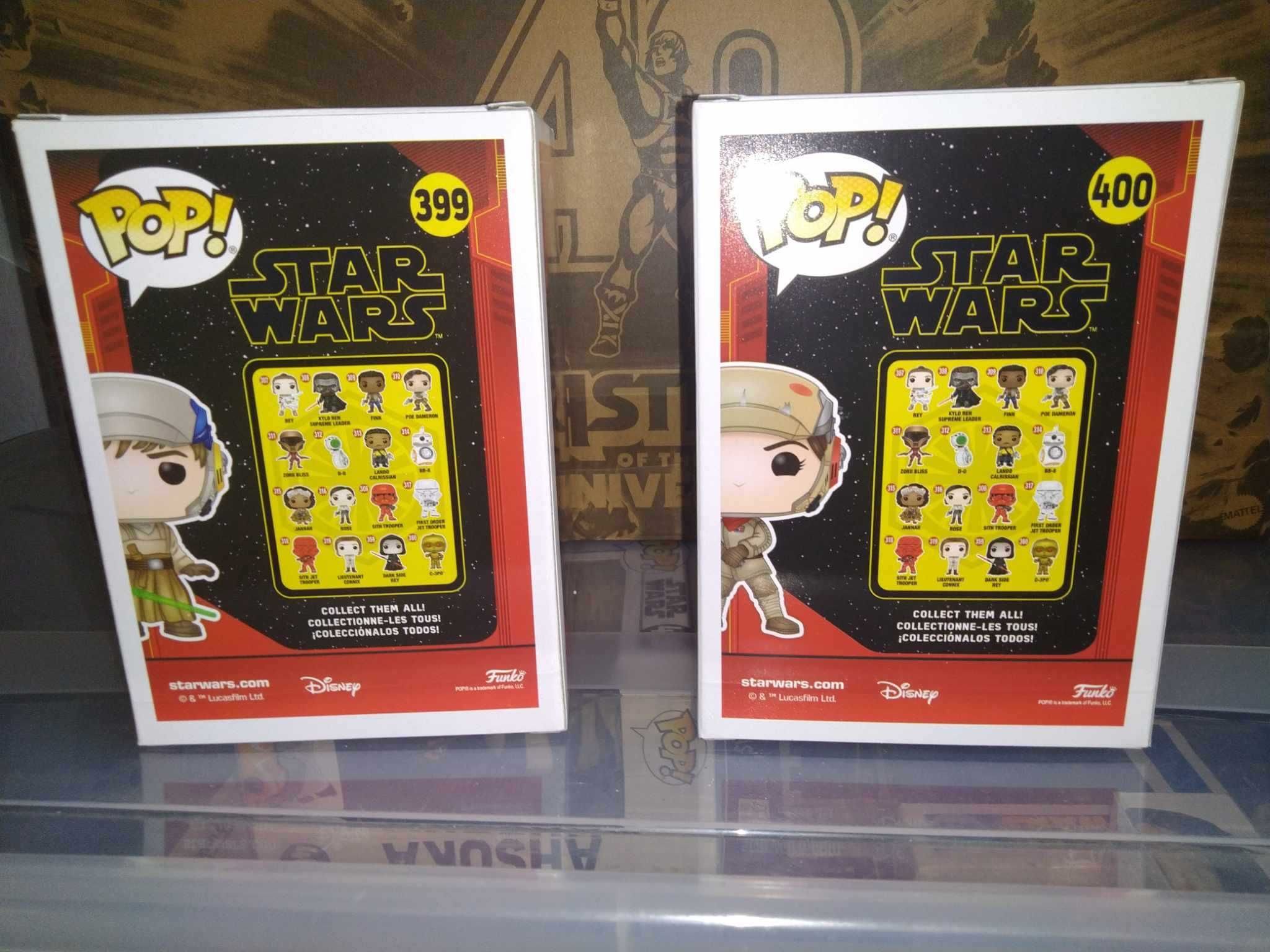 Star Wars Funko pop Luke & Leia Jedi Training 399 i 400