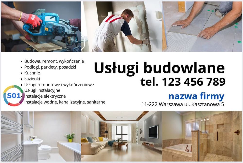 Gotowy baner! Druk Latex! Wybierz swoj wzór. Format 1mx1,5m