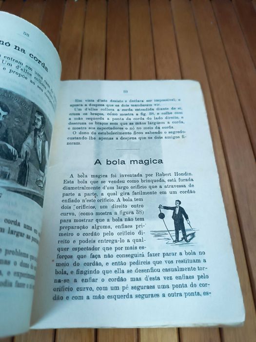 Raro antigo livro de magia O prestigiador Moderno 1921