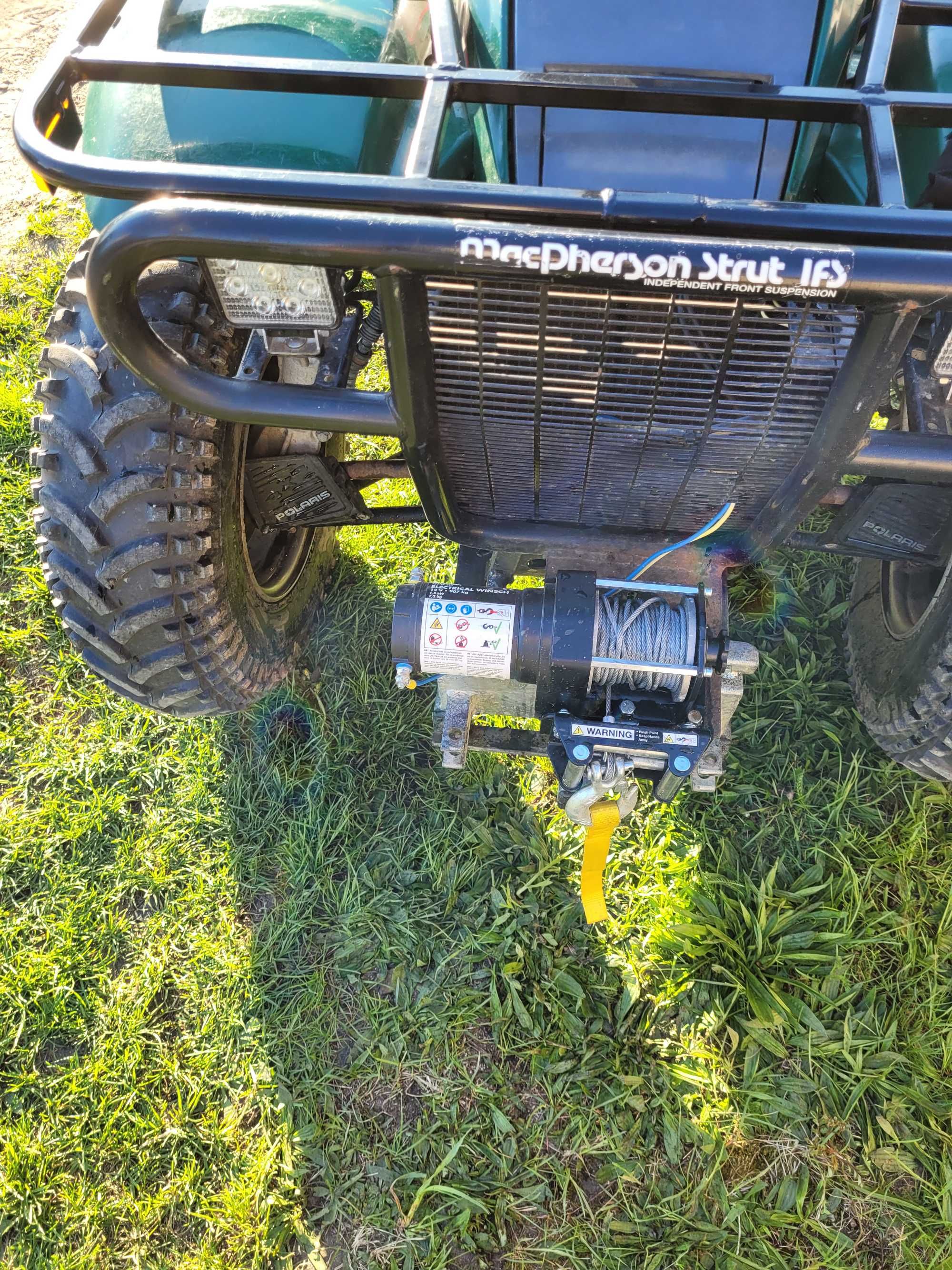 Quad Polaris Magnum 425 plus przyczepa i pług