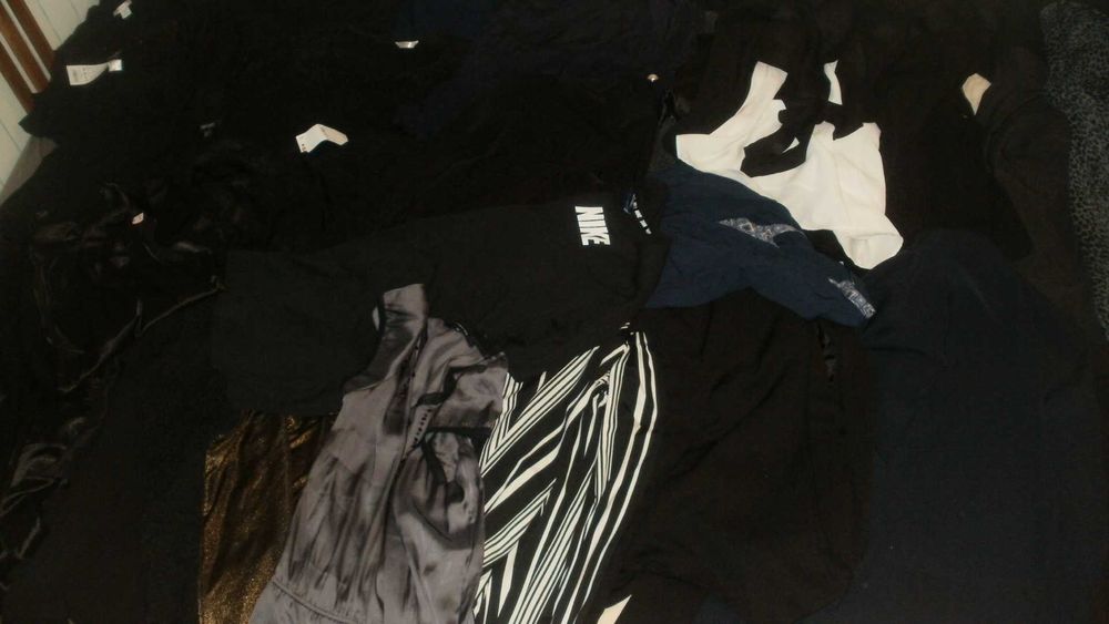 Zestaw ciemnych ubrań damskich S/M/L -m.in. Nike, Mango- mega paka