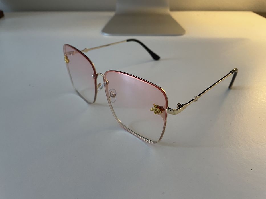 Okulary przeciwsłoneczne gucci różowe