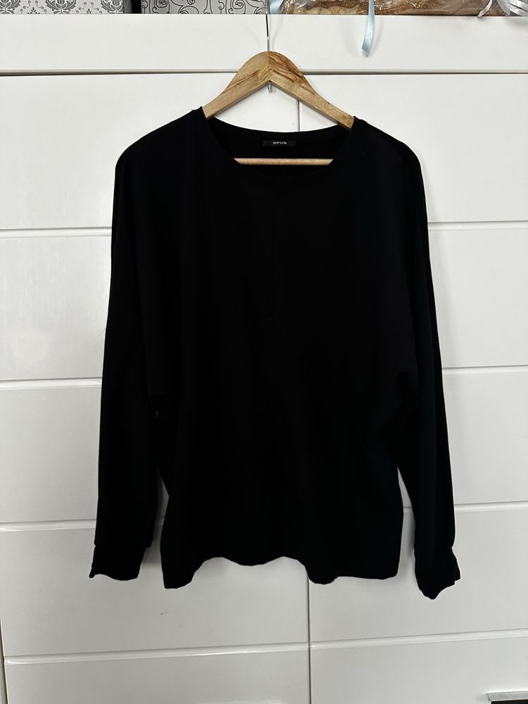 Czarna bluzka styl nietoperz rozmiar XL Opus