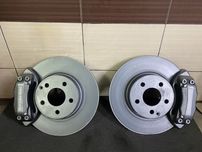 Mercedes w 211 218 усилені передні тормоза brembo amg супорт диски