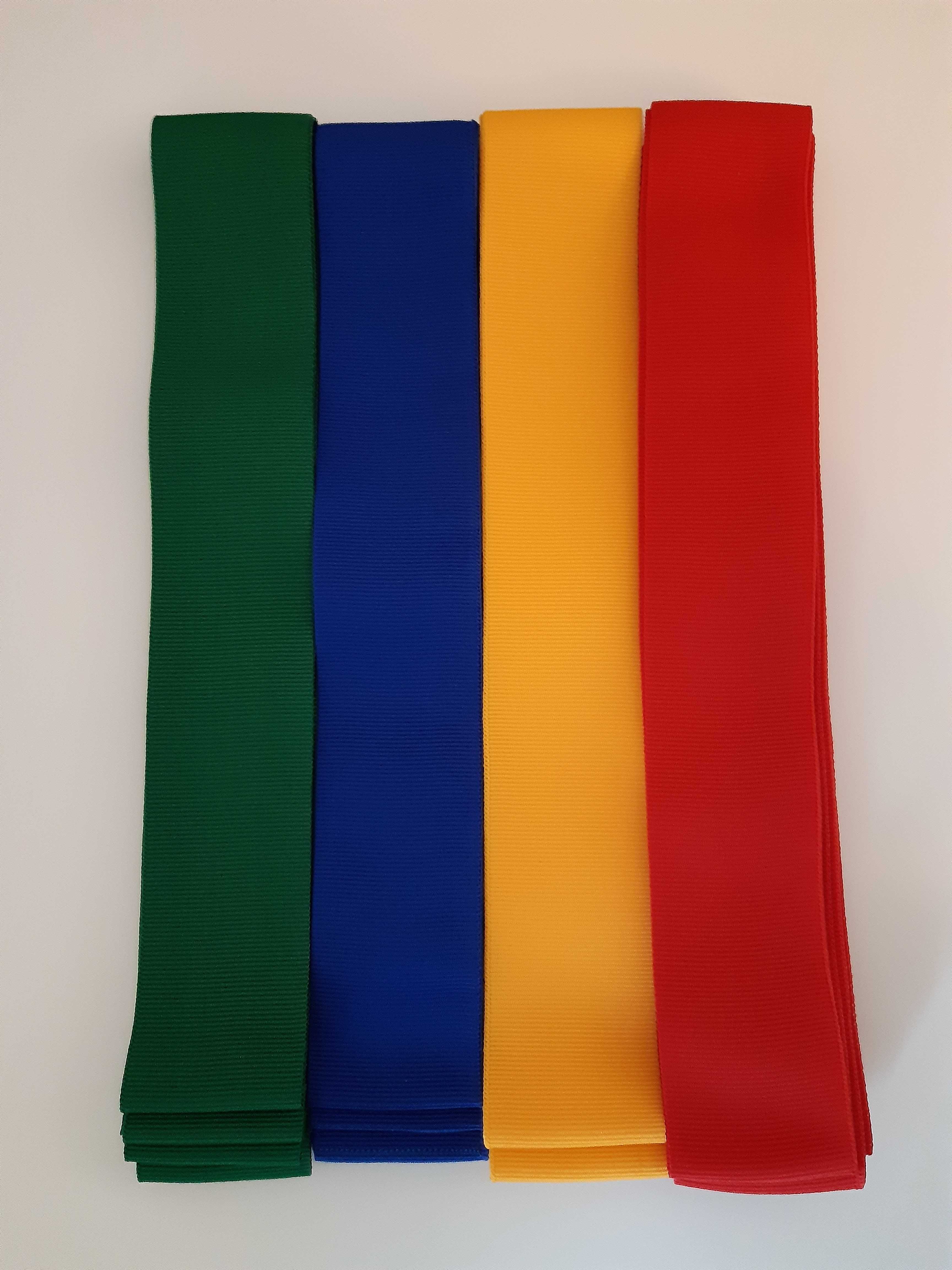 Szarfy gimnastyczne 100cm, 4 kolory, zestaw 20szt