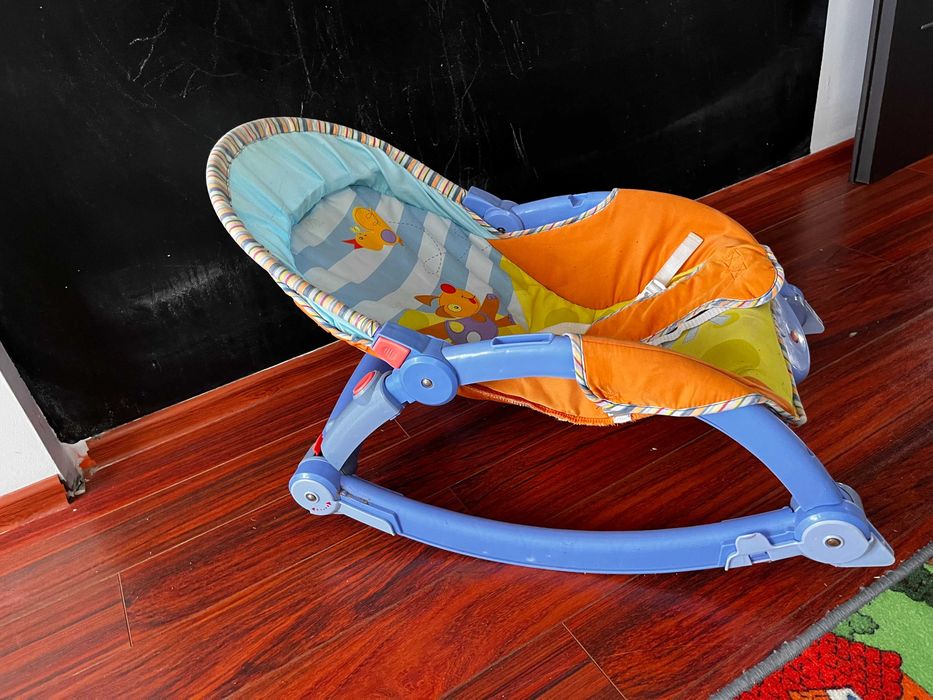 LandToys Lt97 Leżaczek Bujaczek Fotelik 3W1 Wibracje