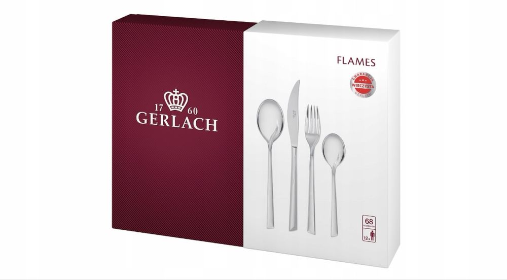 Gerlach Flames NK 03 Zestaw sztućców 68 el. połysk