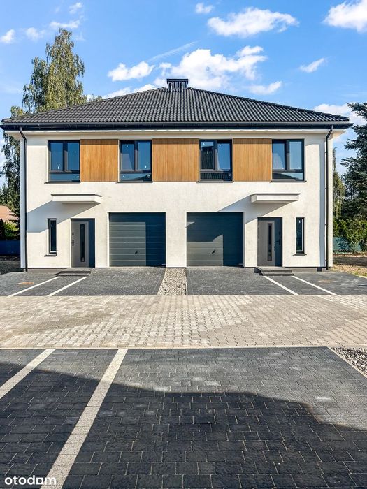 Gotowy dom bliźniak z dużym ogrodem | Marysin, ul. Purpurowa