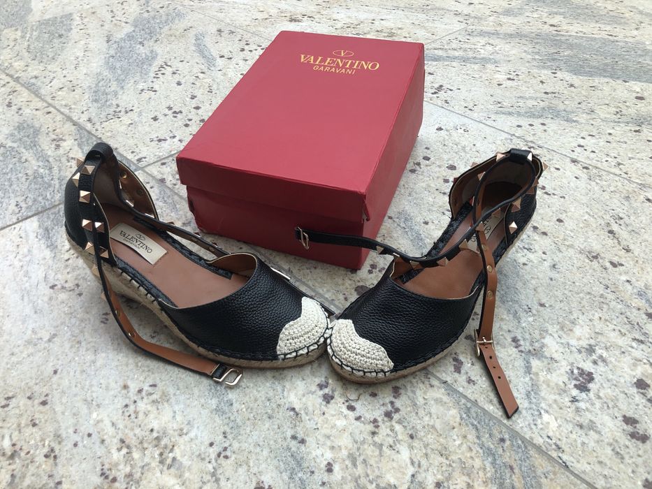 Valentino espadryle na koturnie 37