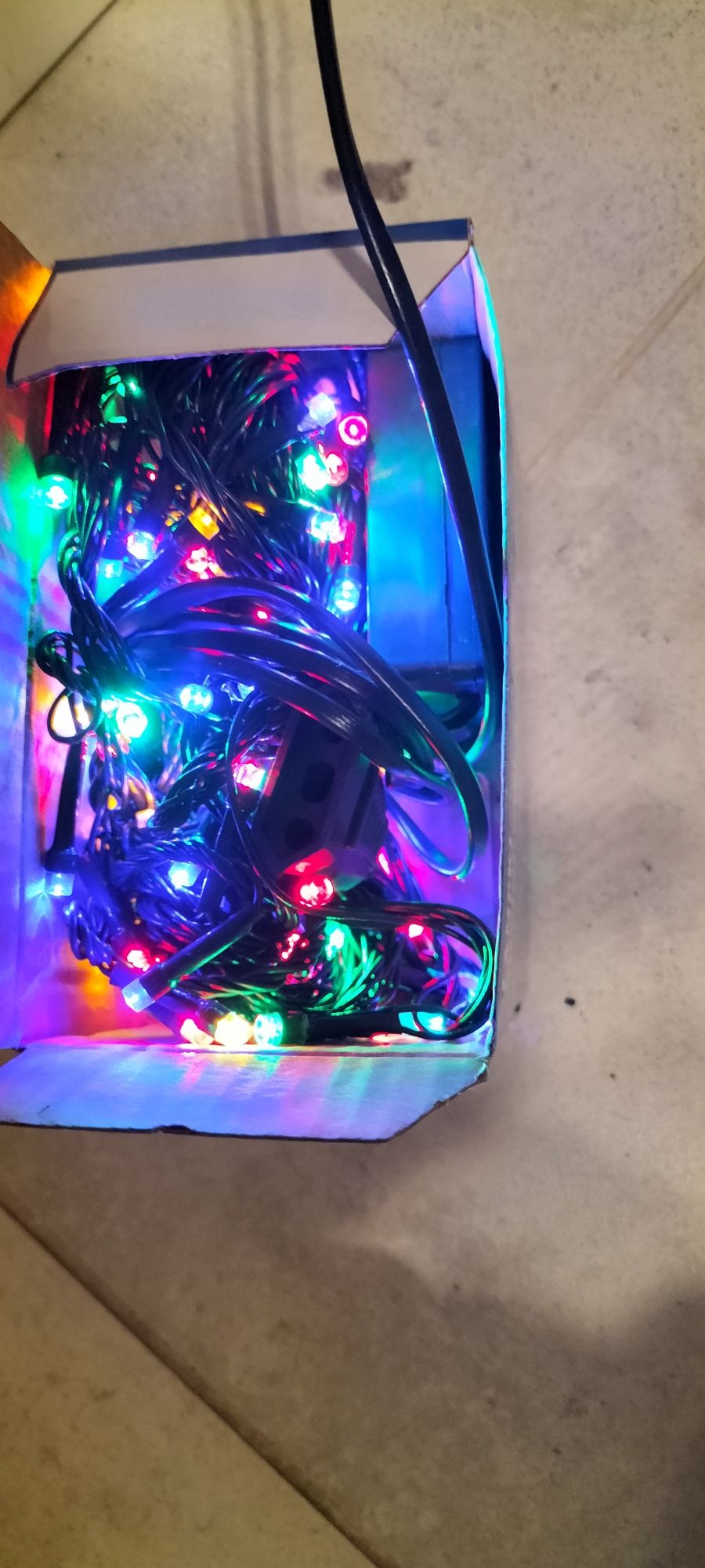 Lampki choinkowe LED kolorowe,100 szt. zewnętrzne i wewnętrzne
