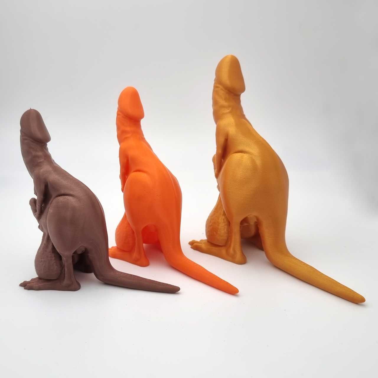 Figura Canguru Peculiar 3D | Presente Divertido Adulto