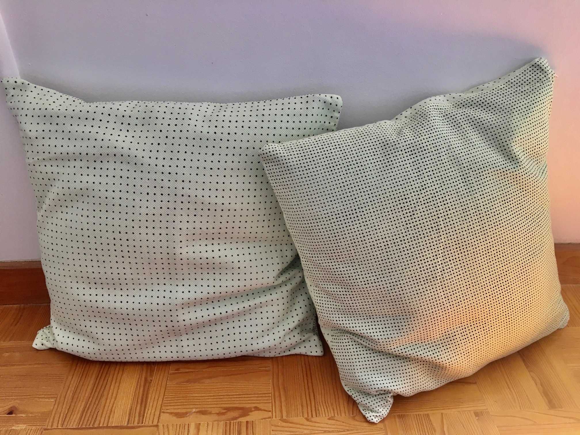 2 Capas almofadas IKEA verde claro 50x50cm